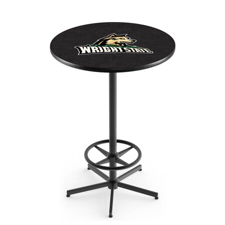 Holland Bar Stool Co 42" Black Wright State Pub Table L216B4228WrtStU